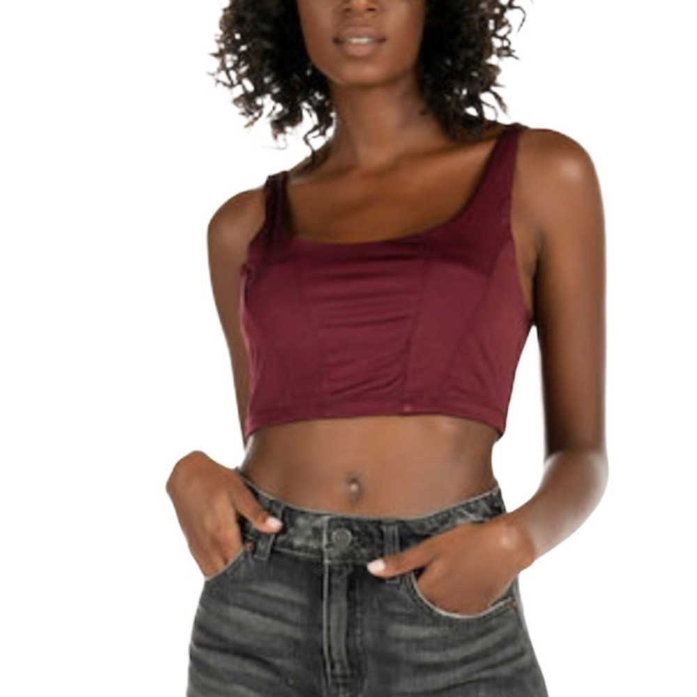 Free People Scoop Neck‎ Burgundy Brami Size Medium